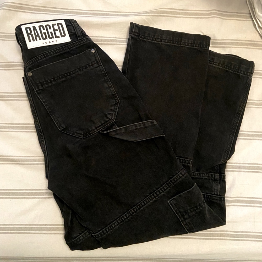 The ragged priest cargo jeans - black